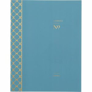 Workstyle Monthly Stitched Planner, Geometric Artwork, 11 x 8.5, Seaside Blue/Gold Cover, 12-Month (Jan to Dec): 2025