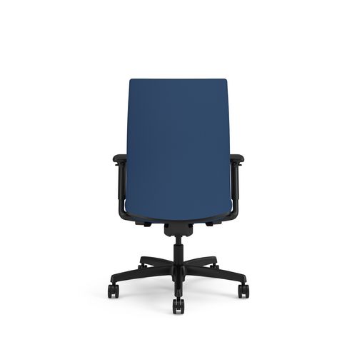 Ignition 2.0 Vinyl Upholstered Mid-Back Task Chair, Adjustable T-Arms, 17 to 21.5 Seat Height, Elysian Seat/Back, Black Base - Image 2