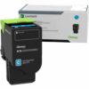 78C00CG Return Program Toner, 1,400 Page-Yield, Cyan