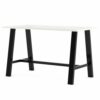 Midtown Dining Table with Four Light Gray Kool Series Chairs, 36 x 72 x 30, Designer White - Image 4