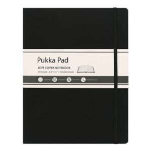 Soft Cover Notebook, College Rule, Black Cover, (96) 11 x 8.5 Sheets