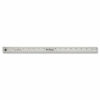 Stainless Steel Office Ruler With Non Slip Cork Base, Standard/Metric, 18" Long - Image 2