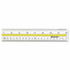 Acrylic Data Highlight Reading Ruler With Tinted Guide, 15" Long, Clear/Yellow - Image 3
