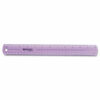 12" Jewel Colored Ruler, Standard/Metric, Plastic - Image 3