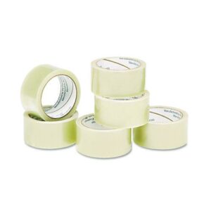 7510015796871, SKILCRAFT Economy Package Sealing Tape, 3" Core, 2" x 55 yds, Clear, 6/Pack