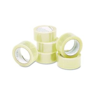 7510015796874, SKILCRAFT Commercial Package Sealing Tape, 3" Core, 2" x 55 yds, Clear, 6/Pack