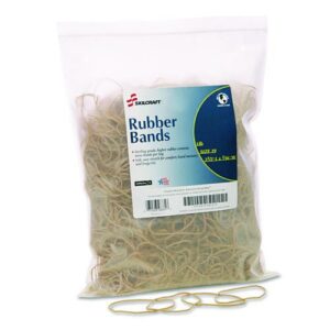 7510015783515, SKILCRAFT Rubber Bands, Size 19, 0.03" Gauge, Beige, 1 lb Box, 1,700/Pack