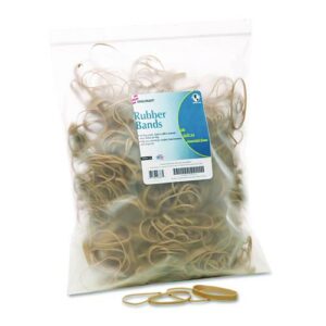 7510015783514, SKILCRAFT Rubber Bands, Size 54 (Assorted), Assorted Gauges, Beige, 1 lb Box, 1,900/Pack