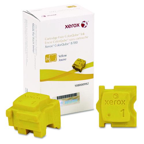 108R00992 Solid Ink Stick, 4,200 Page-Yield, Yellow, 2/Box