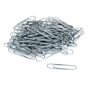 Paper Clips, Jumbo, Smooth, Silver, 100 Clips/Box, 10 Boxes/Pack