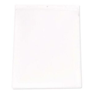 Clear Vinyl Shop Ticket Holders, Super Heavy-Duty, Top Load 9 x 12 Insert, Clear Front, 50/Box