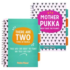 B5 Size Eco Project Book, 4-Subject, Medium/College Rule, Assorted Cover Colors, (100) 9.8 x 6.9 Sheets, 2/Pack