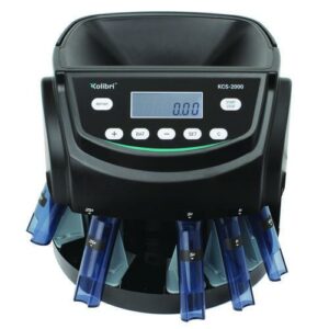 KCS-2000 Coin Sorter, 300 Coins/min, 10 x 11.6 x 13.6, Black