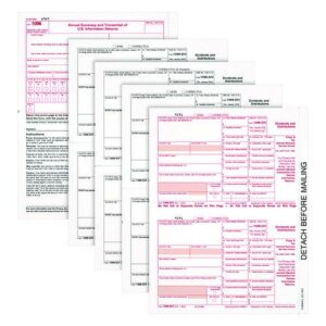 4-Part 1099-DIV Tax Forms with Tax Forms Helper, Fiscal Year: 2024, 4-Part Carbonless, 8 x 5.5, 2 Forms/Sheet, 24 Forms Total