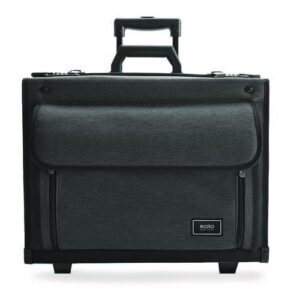 Classic Recycled Rolling Catalog Case, Fits Device Up to 17.3", 9.31 x 9.31 x 16.14, Gray/Black