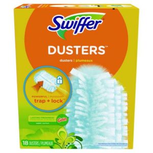 Dusters Refill, Dust Lock Fiber, Blue, Gain Original Scent, 18/Pack