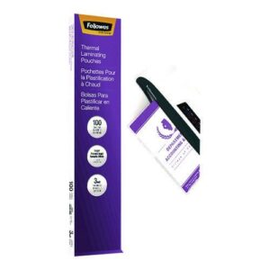 Laminating Pouches, 3 mil, 9" x 14.5", Clear Gloss, 100/Pack