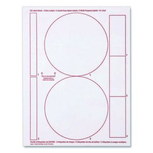 Inkjet Media Labels, Matte White, 50 Sheets/Pack