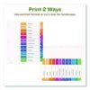 Customizable Table of Contents Ready Index Dividers with Multicolor Tabs, 12-Tab, 1 to 12, 11 x 8.5, White, 3 Sets - Image 8