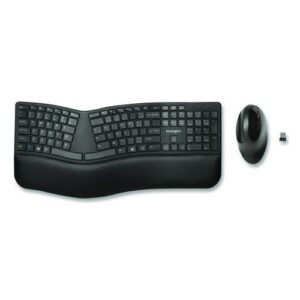 Pro Fit Ergo Wireless Keyboard and Mouse, 2.4 GHz Frequency, 30 ft Wireless Range, Black
