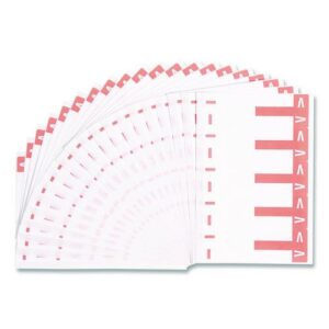 AlphaZ Color-Coded First Letter Combo Alpha Labels, I/V, 1.16 x 3.63, Pink/White, 5/Sheet, 20 Sheets/Pack