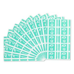 AlphaZ Color-Coded Second Letter Alphabetical Labels, Q, 1 x 1.63, Light Blue, 10/Sheet, 10 Sheets/Pack