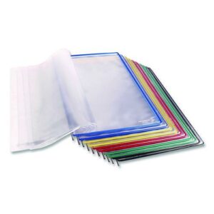 Wall-Mount Display with Foldfive Expansion Pockets, 10 Panels with Assorted Borders