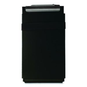 Recycled Aluminum Citation Holder Clipboard, 1/2" Capacity, Holds 6 x 11 Sheets, Black