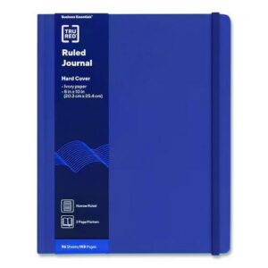 Hardcover Business Journal, 1-Subject, Narrow Rule, Blue Cover, (96) 10 x 8 Sheets