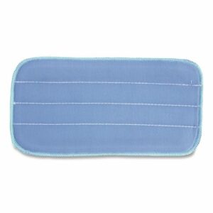 Microworks Flat Microfiber Specialty Pad, 11 x 5, Blue, Dozen