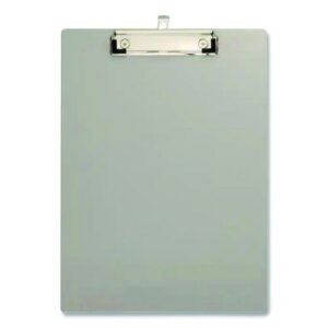 Officemate Aluminum Magnetic Clipboard, 1.5" Clip Capacity, Holds 8 x 11 Sheets, Gray