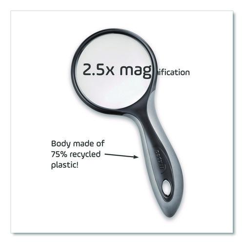 2.5X Soft Touch Large Magnifying Glass, Plastic Lens, 3" dia, Randomly Assorted Color - Image 3