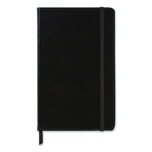 Bonded Leather Journal, 1-Subject, Narrow Rule, Black Cover, (240) 8.25 x 5 Sheets