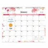 Lindley Monthly Wall Calendar, Floral Artwork, 15 x 12, White/Pink/Red Sheets, 12-Month (Jan to Dec): 2026 - Image 2