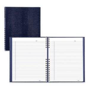 NotePro Notebook, 1-Subject, Wide/Legal Rule, Indigo Blue Cover, (100) 10.75 x 8.5 Sheets