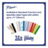 TZe Extra-Strength Adhesive Laminated Labeling Tape, 0.47" x 26.2 ft, Black on White - Image 7