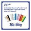 TZe Extra-Strength Adhesive Laminated Labeling Tape, 0.7" x 26.2 ft, Black on White - Image 7