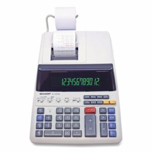 EL1197PIII Two-Color Printing Desktop Calculator, Black/Red Print, 4.5 Lines/Sec