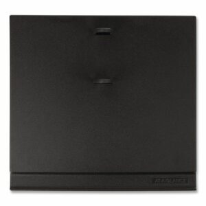 #17 Desk Calendar Base for Loose-Leaf Refill, 2 Rings, 3.5" x 6", Black