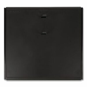 Desk Calendar Base for Loose-Leaf Refill, 2 Rings, 4.5" x 8", Black