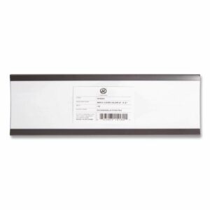 Magnetic Card Holders, 6 x 2, Black, 10/Pack