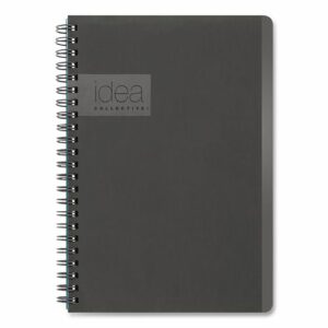Idea Collective Professional Notebook, 1-Subject, Medium/College Rule, Gray Cover, (80) 8 x 4.87 Sheets