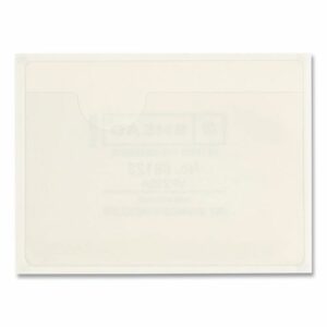 Self-Adhesive Poly Pockets, Top Load, 4.06 x 3, Clear, 100/Box