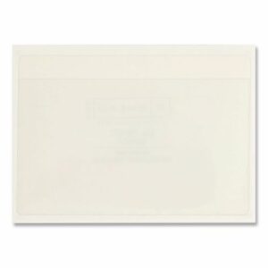 Self-Adhesive Poly Pockets, Top Load, 5.31 x 33.63, Clear, 100/Box