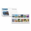 Earthscapes Recycled Desk Tent Monthly Calendar, Scenic Photography, 8.5 x 4.5, White Sheets, 12-Month (Jan to Dec): 2025