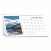 Earthscapes Recycled Desk Tent Monthly Calendar, Scenic Photography, 8.5 x 4.5, White Sheets, 12-Month (Jan to Dec): 2025 - Image 2