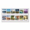 Earthscapes Recycled Desk Tent Monthly Calendar, Scenic Photography, 8.5 x 4.5, White Sheets, 12-Month (Jan to Dec): 2025 - Image 3