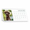 Earthscapes Recycled Desk Tent Monthly Calendar, Puppies Photography, 8.5 x 4.5, White Sheets, 12-Month (Jan to Dec): 2025 - Image 2