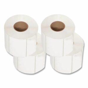 Thermal Transfer Labels, 4 x 6, White, 1,000/Roll, 4 Rolls/Carton