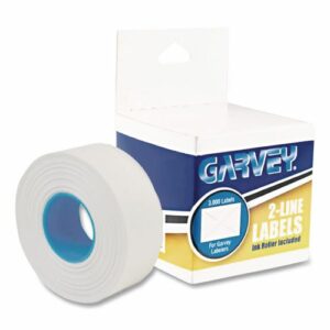 Two-Line Pricemarker Labels, 0.44 x 0.81, White, 1,000/Roll, 3 Rolls/Box